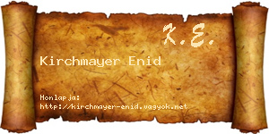Kirchmayer Enid névjegykártya